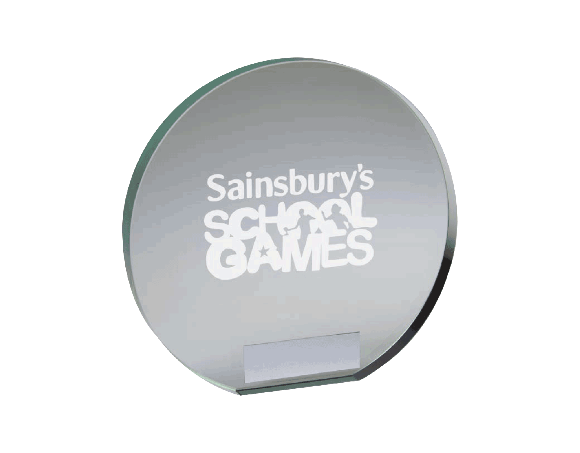 T209J Circular Personalised Glass Blocks (Fully Personalised) Running